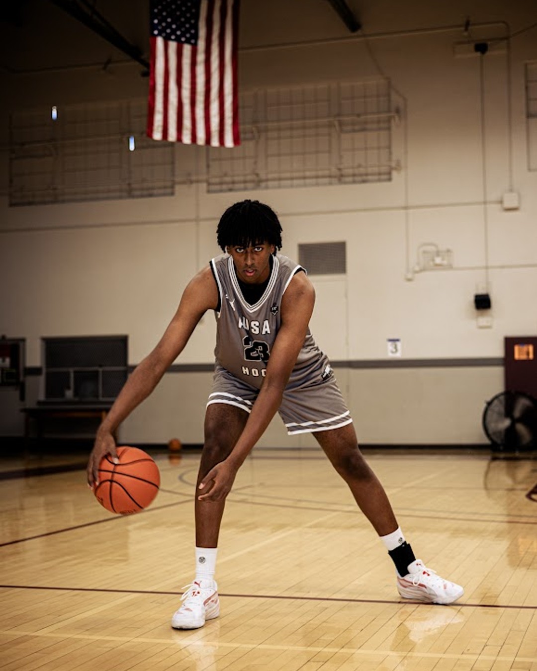 Aaron Gashaw Commits to Cameron University Basketball, graphic
