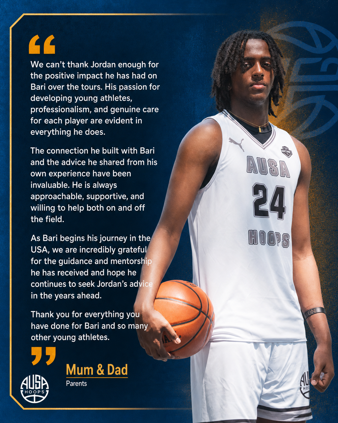 Bari Bedhahda Commits to Central Wyoming College, quote graphic