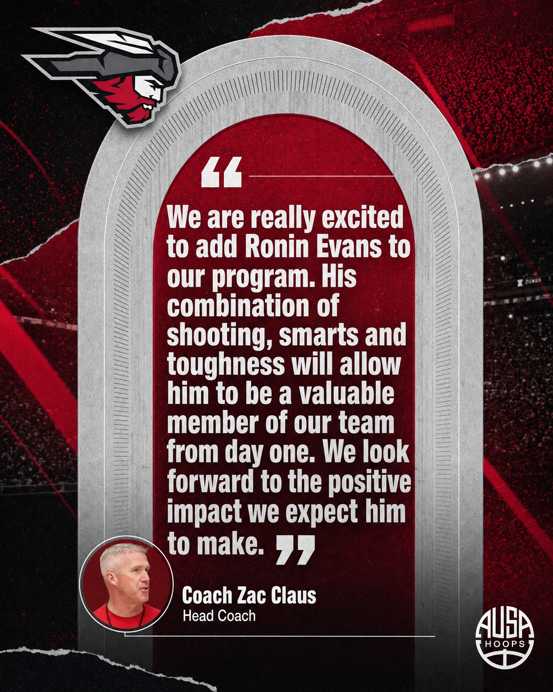 Ronin Evans Commits to Western Colorado, quote graphic
