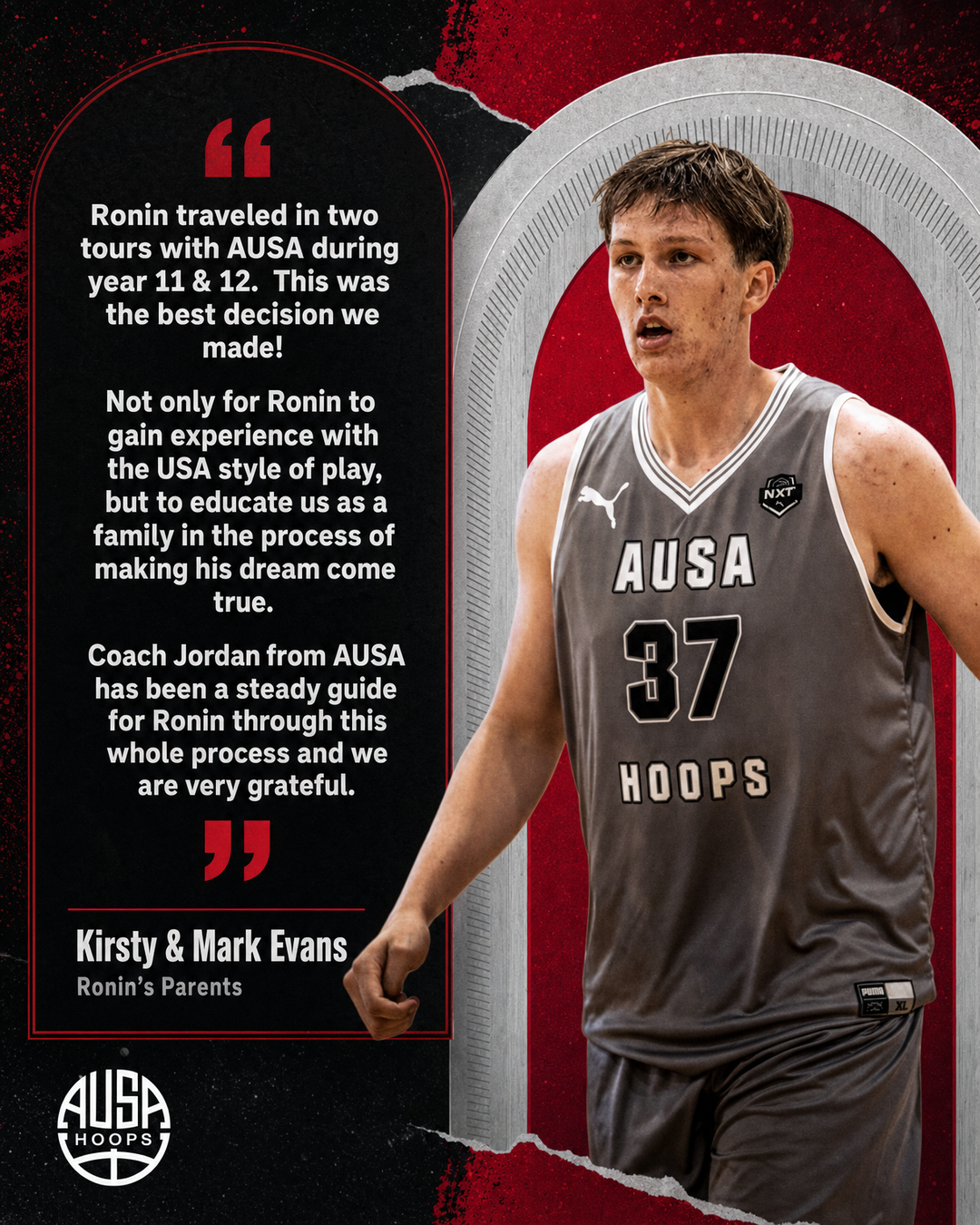 Ronin Evans Commits to Western Colorado, quote graphic