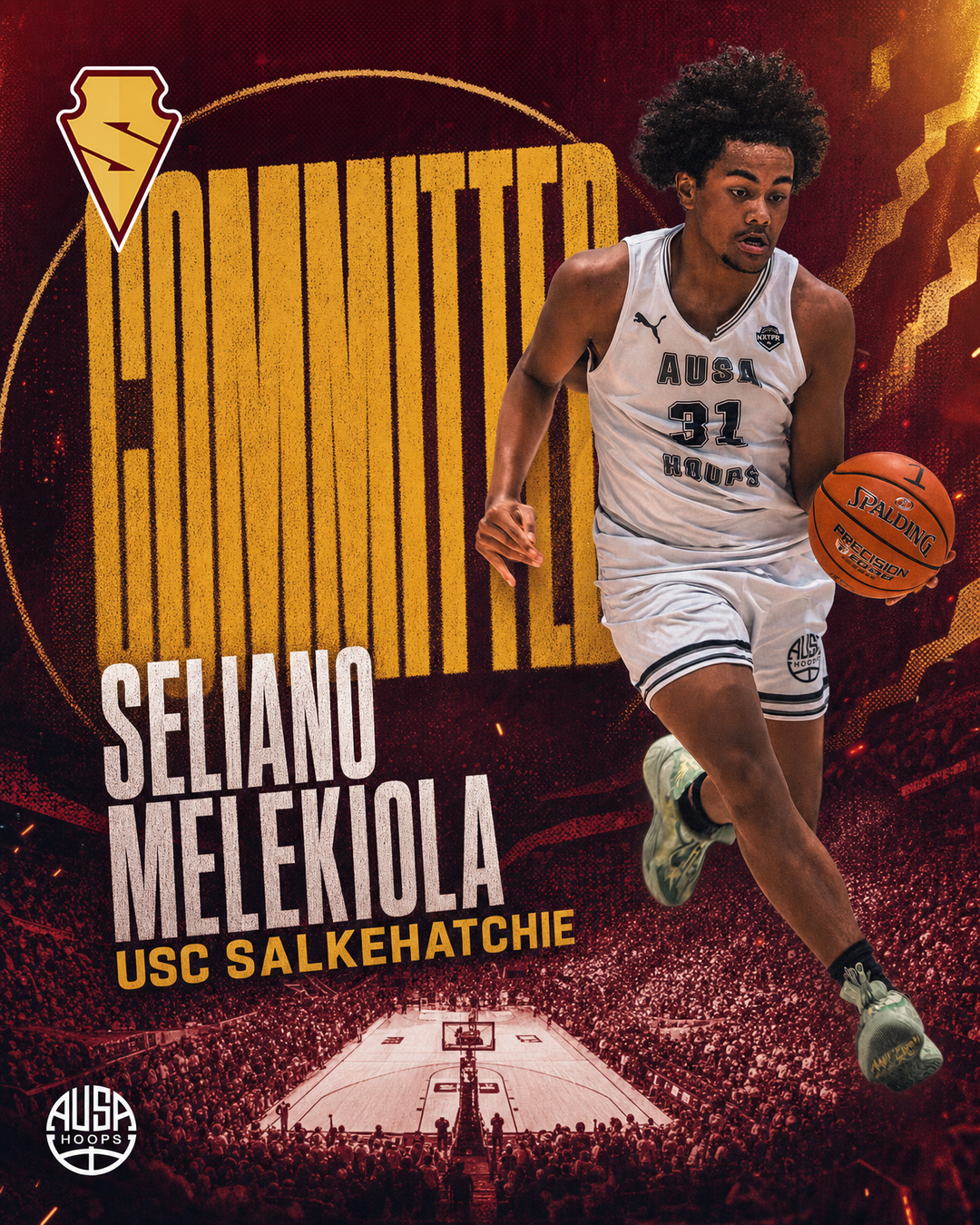 Seliano Melekiola Commits to USC Salkehatchie Basketball, commitment graphic